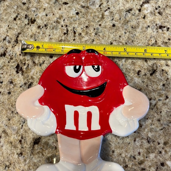 M&M Ceramic Red M&M Spoon Rest - Picture 3 of 10